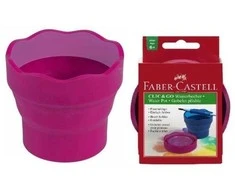 Indelis teptukams skalauti Faber-Castell, Click and Go, raudonos spalvos