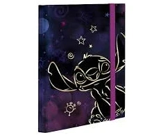 Kartoninis dėklas su guma STITCH, A5