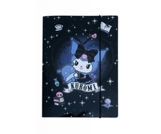 Kartoninis dėklas su gumele Kuromi, A4