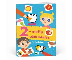 KNYGA 2-mečių užduotėlės su lipdukais