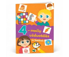 KNYGA 4-mečių užduotėlės su lipdukais