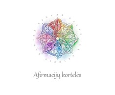 KNYGA Afirmacijų kortelės su knygele. Aš esu, aš galiu, aš leidžiu sau