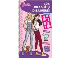 KNYGA Barbė. Būk drabužių dizainere! Užduotėlės su lipdukais