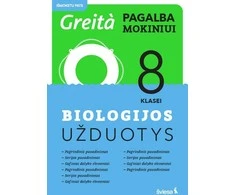 KNYGA Šviesa Biologijos užduotys 8 klasei, serija Greita pagalba mokiniui!