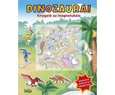 KNYGA Dinozaurai. Knygelė su magnetukais