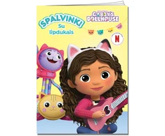 KNYGA Gabbys Dollhouse. Spalvink. Su lipdukais