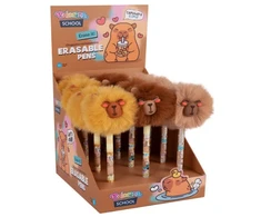 KNYGA Ištrinamas rašiklis Pom pom Capybara