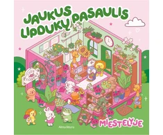 KNYGA Jaukus lipdukų pasaulis. Miestelyje