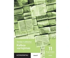 KNYGA Šviesa Kalbos vartojimas. Teorija ir užduotys III gimnazijos klasei, serija Horizontai