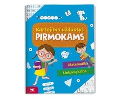KNYGA Kartojimo užduotys pirmokams. Matematika. Lietuvių kalba.