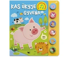 KNYGA Kas ūkyje gyvena. Su gyvūnų balsais