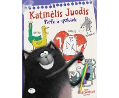 KNYGA Katinėlis Juodis. Piešk ir spalvink