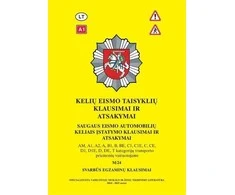 KNYGA Kelių eismo taisyklės su naujais papildymais ir priedais 2026 metai