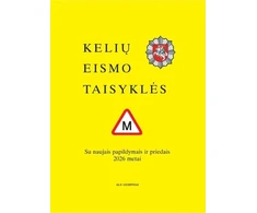 KNYGA Kelių eismo taisyklės su naujais papildymais ir priedais 2026 metai