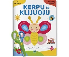 KNYGA Kerpu ir klijuoju. 4-5 metų vaikams. Su žirklutėmis