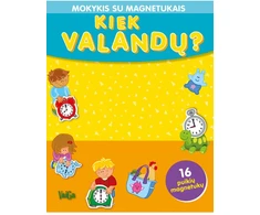 KNYGA Kiek valandų? Mokykis su magnetukais