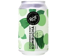 KNYGA Kombučia gėrimas AGURKAS IR MĖTA, eko, 330 ml