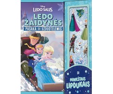 KNYGA Ledo šalis. Ledo žaidynės. Pasaka su užduotėlėm ir iškiliais lipdukais