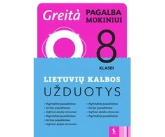 KNYGA Šviesa Lietuvių kalbos užduotys 8 klasei (Greita pagalba mokiniui!)