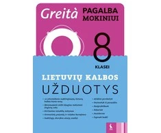 KNYGA Šviesa Lietuvių kalbos užduotys 8 klasei (Greita pagalba mokiniui!)