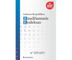 KNYGA Lietuvos Respublikos baudžiamasis kodeksas. Papildytas leidimas 2026 10 01