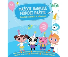 KNYGA Mažoji rankelė mokosi rašyti. Smagūs žaidimai ir labirintai