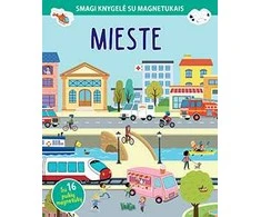 KNYGA Mieste. Smagi knygelė su magnetukais