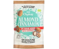 KNYGA Migdolai juodajame šokolade su cinamonu, eko, 85 g