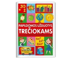 KNYGA Papildomos užduotys trečiokams. Lietuvių kalba, matematika, pasaulio pažinimas, anglų kalba