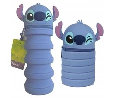 Pieštukinė-penalas Disney Mėlyna "STITCH", silikoninis, pailginamas