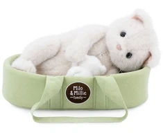 KNYGA Pliušinis katinas Millie the Baltas Cat, 40 cm