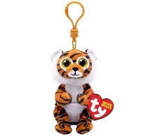 TY Pliušinis raktų pakabukas CLAWDIA - tiger clip
