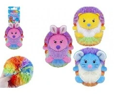 Puffle pets Minkšti gyvūnėliai kamuoliukai Rainbow 12 cm