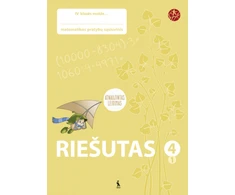 KNYGA Šviesa Riešutas. Pratybų sąsiuvinis 4 klasei, 1 dalis (atnaujinta) (serija „ŠOK“)