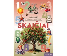 KNYGA Skaičiai. Vilkiuko užduočių knygelės