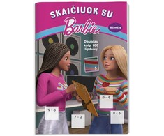 KNYGA Skaičiuok su Barbie. Atimk. Daugiau nei 100 lipdukų.