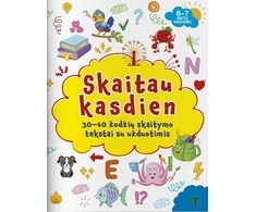 KNYGA Skaitau kasdien. 30-60 žodžių skaitymo tekstai su užduotimis