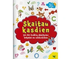 KNYGA Skaitau kasdien. 50-80 žodžių skaitymo tekstai su užduotimis