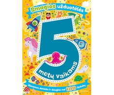 KNYGA Smagios užduotėlės 5 metų vaikams. Išimamos detalės ir daugiau nei 100 lipdukų