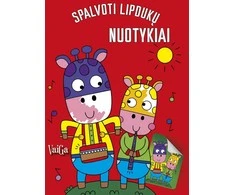 KNYGA Spalvoti lipdukų nuotykiai. Žirafa