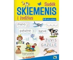 KNYGA Sudėk skiemenis į žodžius. 5-6 metų vaikams. Su atsakymais