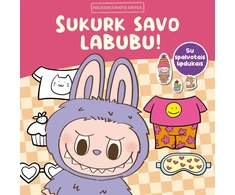 KNYGA Sukurk savo Labubu. Su spalvotais lipdukais