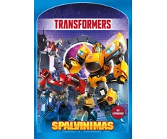 KNYGA Transformers. Spalvinimas su lipdukais
