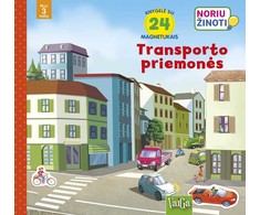 KNYGA Transporto priemonės. Su 24 magnetukais