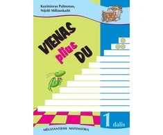 KNYGA Vienas plius du: matematikos užduotys su sprendimais ir atsakymais. 1 dalis