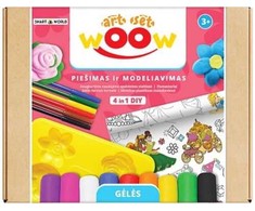 Hobilt Kūrybinis rinkinys WOW 4 in 1 Gėlės /41001/KD