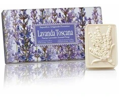 SAF FIORENTINO stačiakampių muilų su levandos įspaudu rinkinys Levanda, 3x125 g