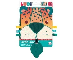 LUDI kūdikio knygutė medžiaginė, džiunglės
