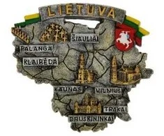 Magnetas Vilnius, 73 x 58 mm, pagamintas iš polirezino