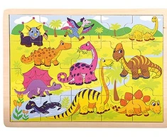BINO Medinė dėlionė Dinozaurai